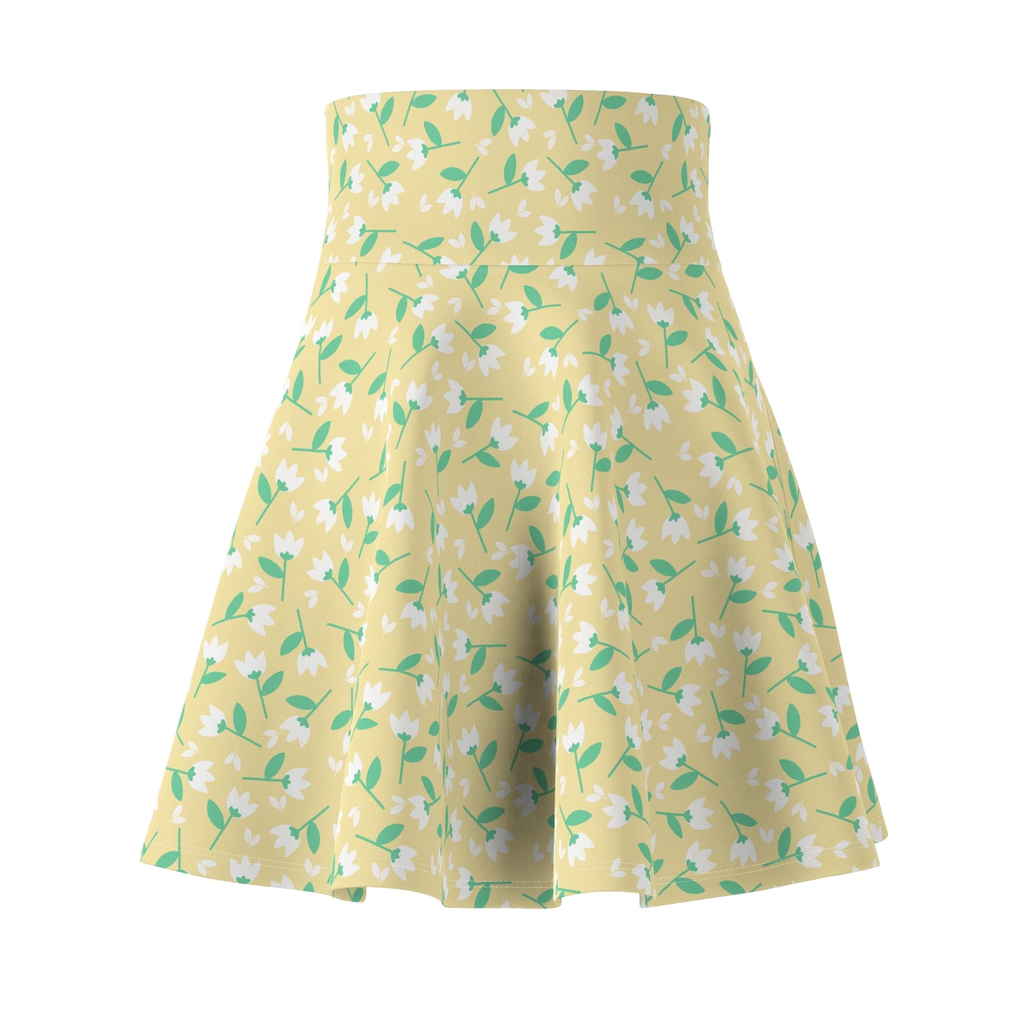 Floral Women's Skater Skirt | Spring Fashion, Casual Outfit, Summer Dress, Party Style, Comfortable Weekend Wear