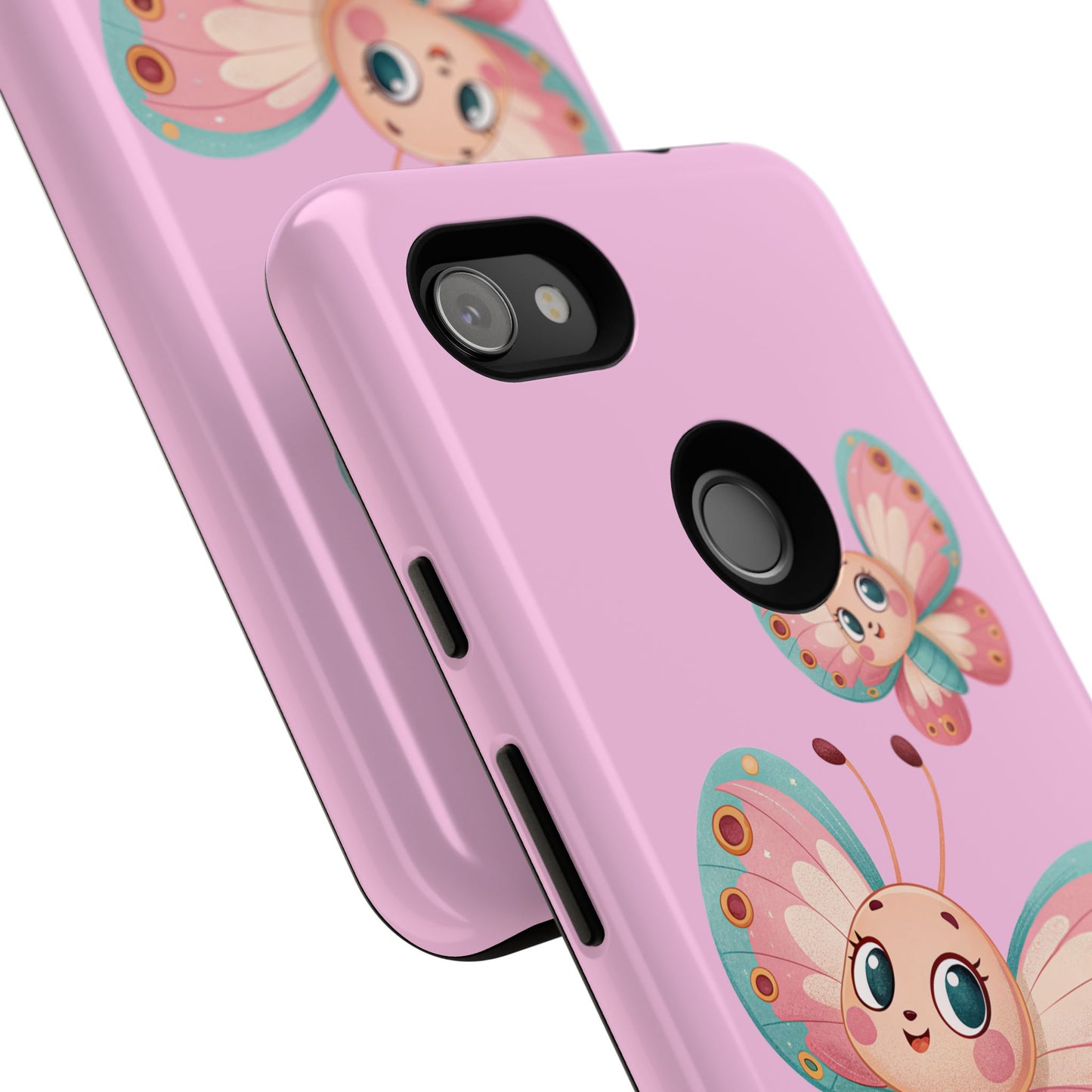 Cute Butterfly Phone Case, Tough Phone Cover, Girly Phone Accessory, Unique Gift for Her, Kids Phone Case, Floral Design Case