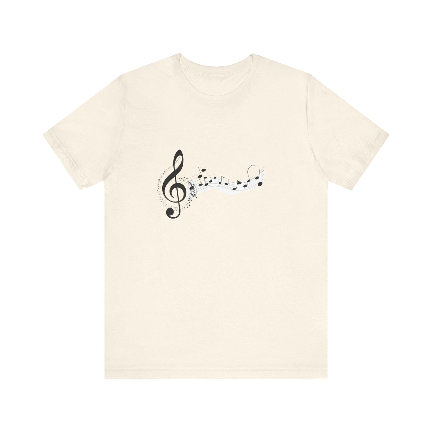 Musical Notes Short Sleeve Tee for Music Lovers