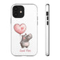 Cute Hippo Phone Case - Good Vibes Design, Animal Lover Gift, Fun Accessory, Birthday Present, Phone Accessories
