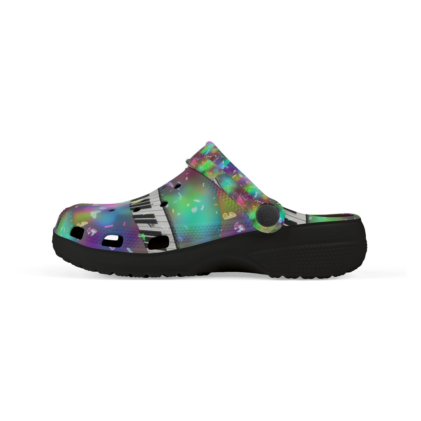 Colorful Musical Kid's EVA Foam Clogs - Bright, Fun, and Comfortable Footwear for Playtime, Summer Fun, and Music-Lover Gifts
