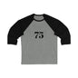 Stylish Unisex Baseball Tee, Casual Tee for Sports Lovers, 75 Graphic Shirt