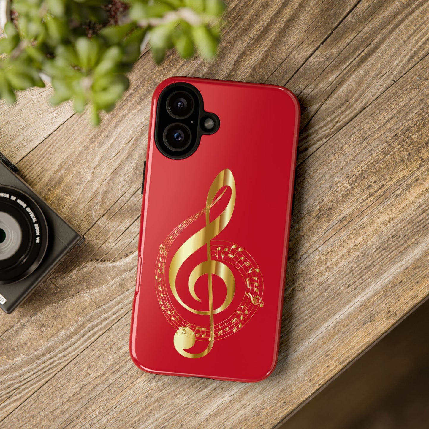 Tough Cases - Red Musical Note