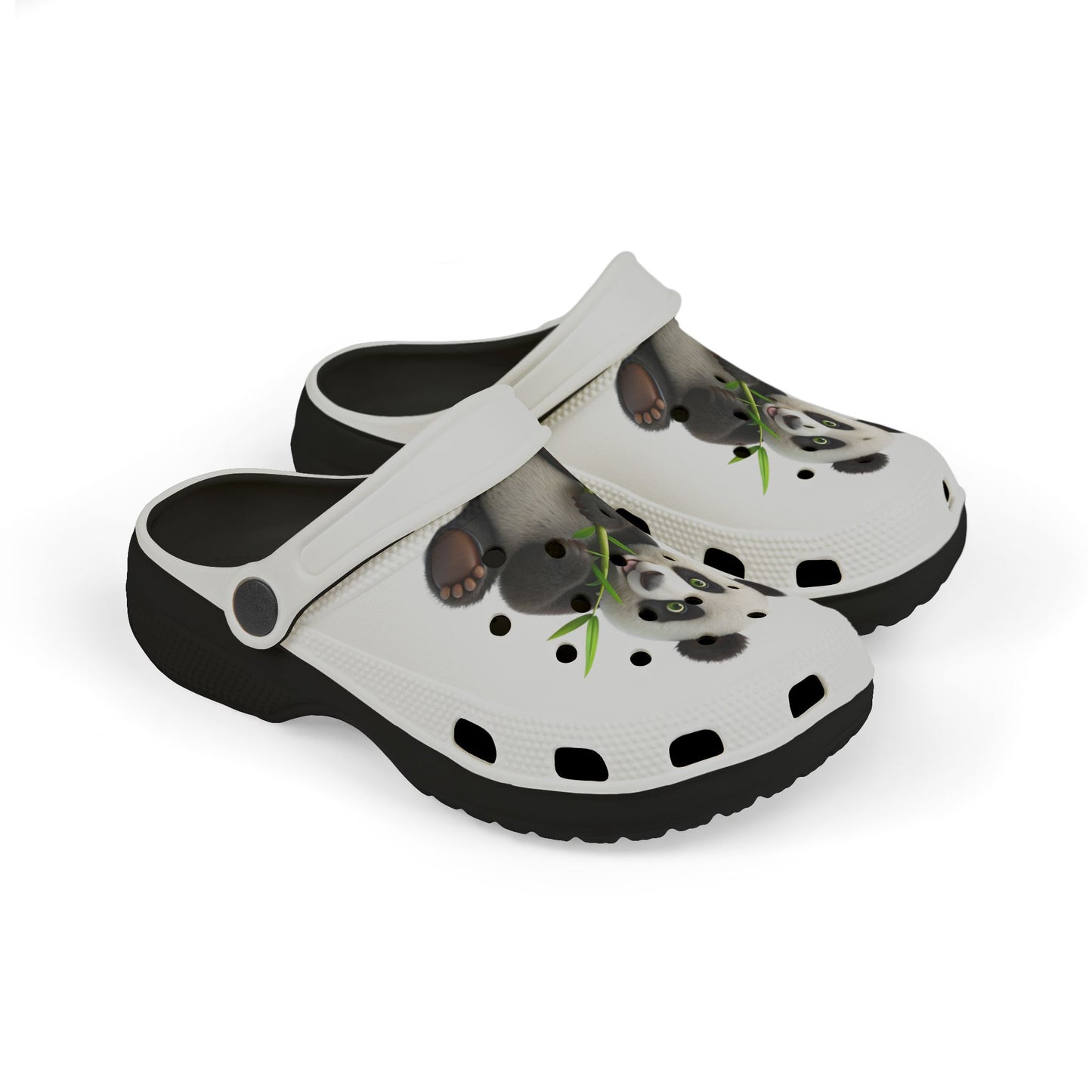 Adorable Panda Clogs, Kids EVA Foam Shoes, Cute Animal Footwear, Fun Summer Slippers, Great for Playtime & Outdoor Adventures