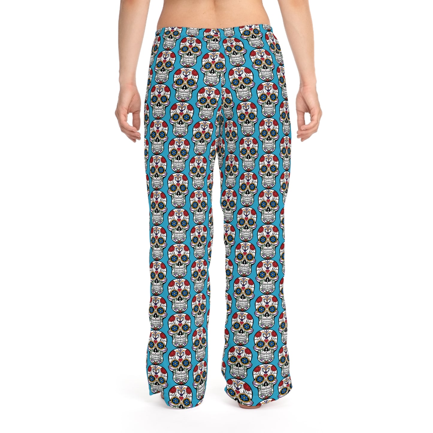 Colorful Day of the Dead Pajama Pants, Cozy Sleepwear, Halloween Costume, Unique