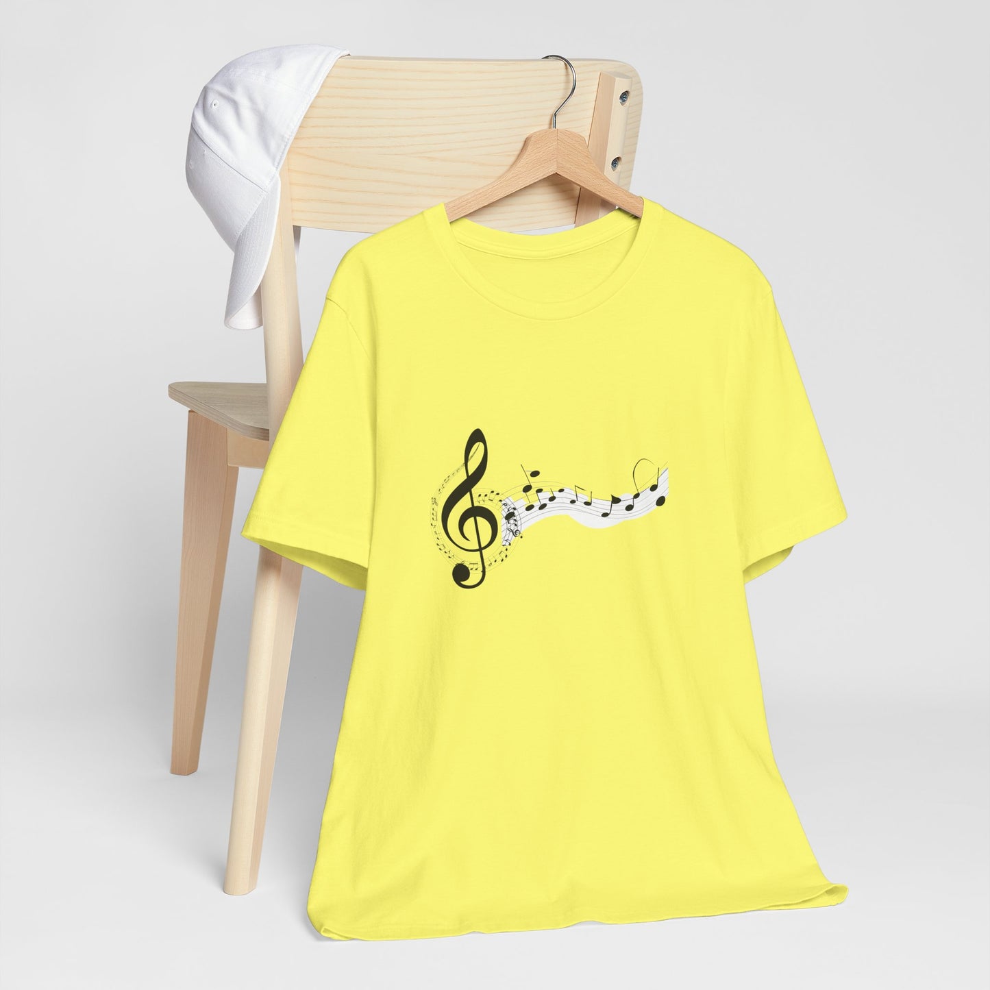 Musical Notes Short Sleeve Tee for Music Lovers