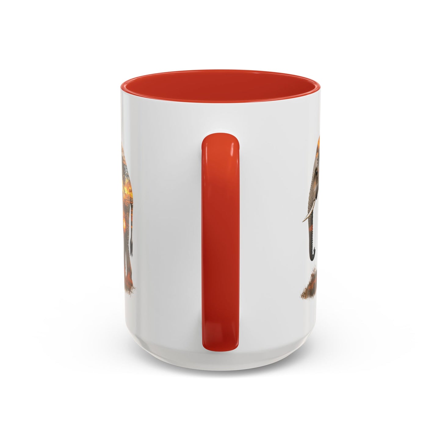 Elegant Elephant Accent Coffee Mug - Nature Lover Gift, Animal Lover Mug, Unique Home Decor, Wildlife Conservation, Travel Mug