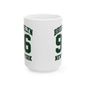 Brooklyn 96 New York Ceramic Mug — Retro Varsity Number Coffee Cup