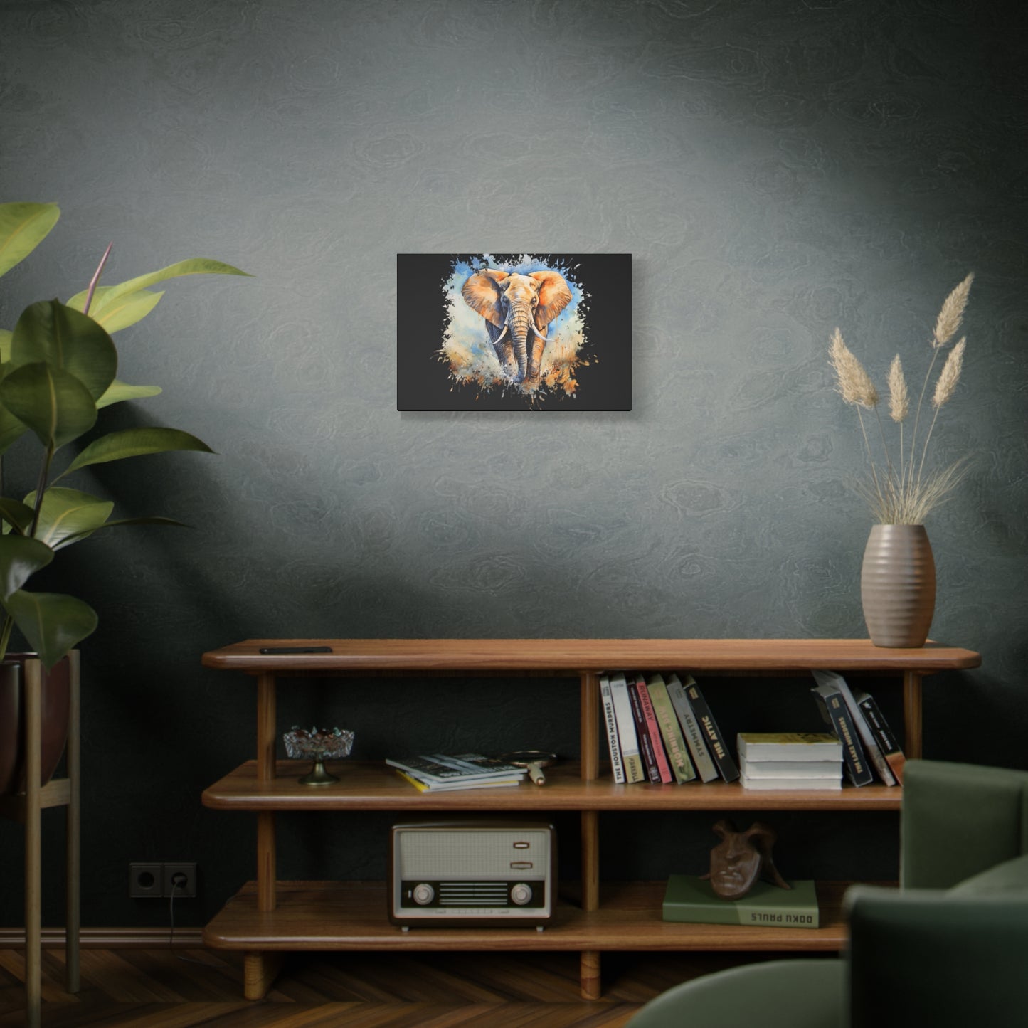 Matte Canvas, Stretched, 1.25" - Elephant