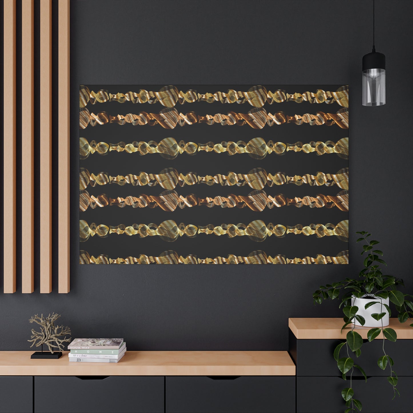 Artistic Canvas Gold and Black