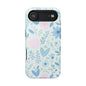 Floral Pastel Magnetic Impact Phone Case — Blue & Pink Botanical Design