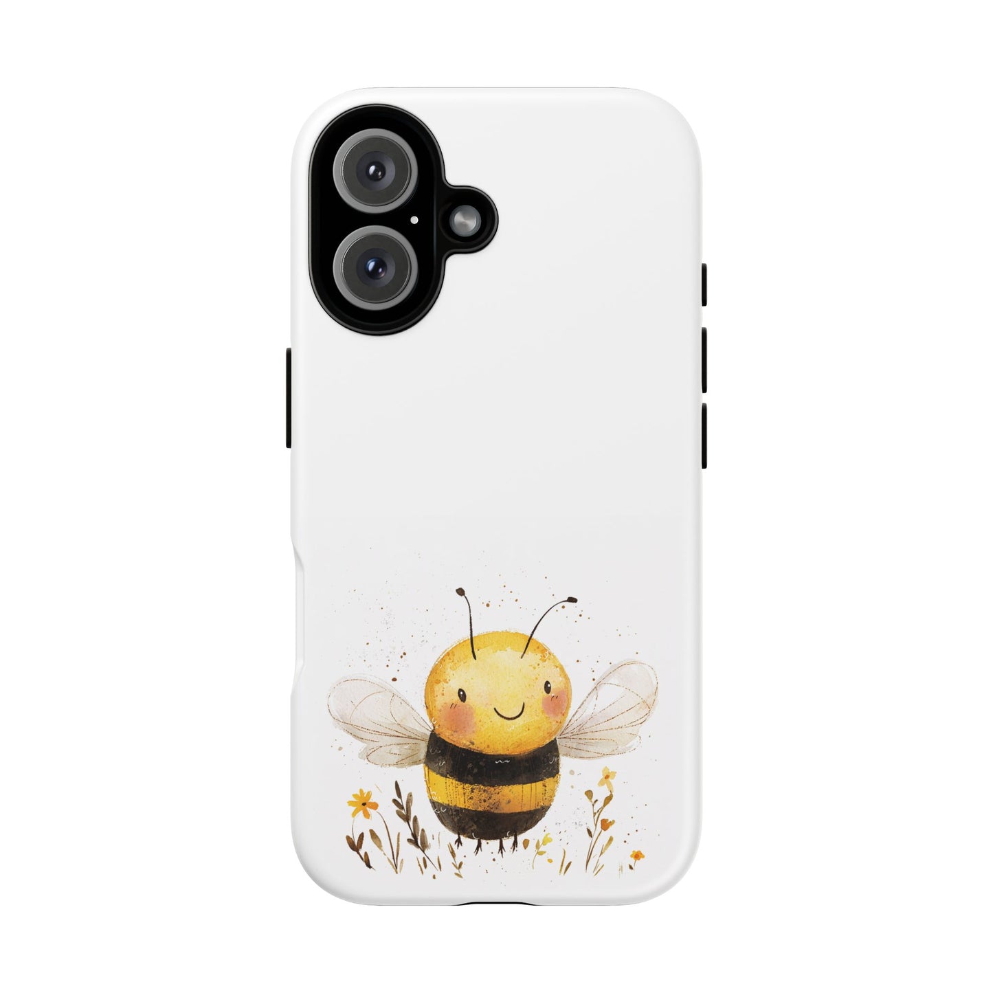 Bee Phone Case, Cute Bee Design, Tough Phone Cover, Gift for Nature Lovers, Floral Bee Mobile Case, Bee-themed Accessory