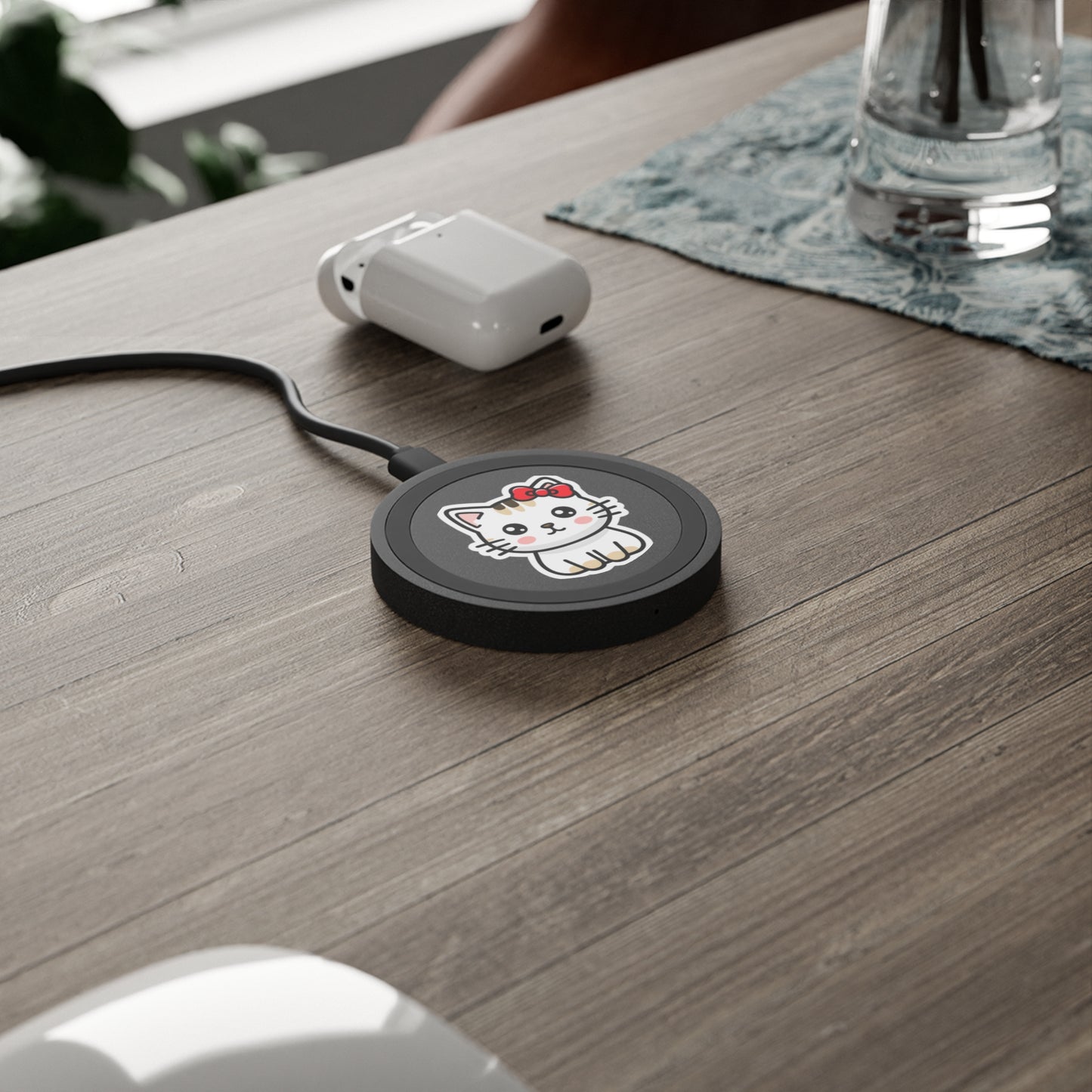 Cute Kitty Wireless Charging Pad — Kawaii Cat Phone Charger