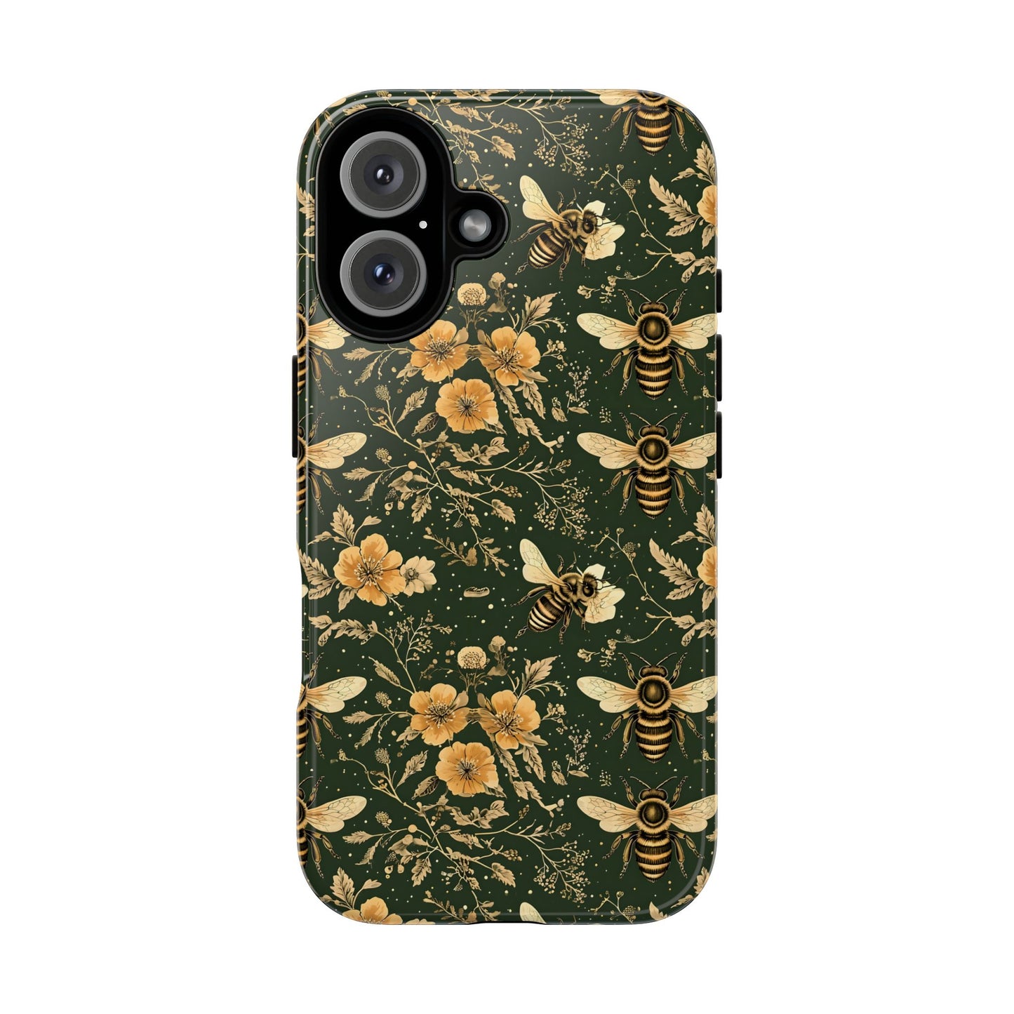 Nature-Inspired Phone Case, Tough Cases for Nature Lovers, Floral Bee Design, Eco-Friendly Gift, Summer Vibes, Trendy Phone Accessory,