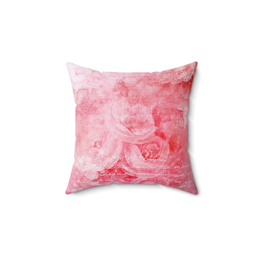 Romantic Floral Pillow, Cozy Home Decor, Gift for Her, Wedding Decoration, Vintage Chic Style, Soft Accent Cushion