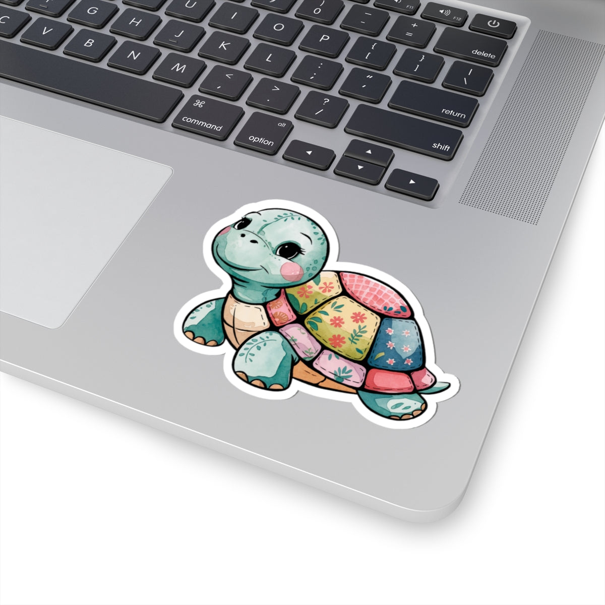 Adorable Turtle Kiss-Cut Stickers for Laptop, Water Bottle Decor, Cute Gifts for Kids, Animal Lover Stickers, Fun Party Favors