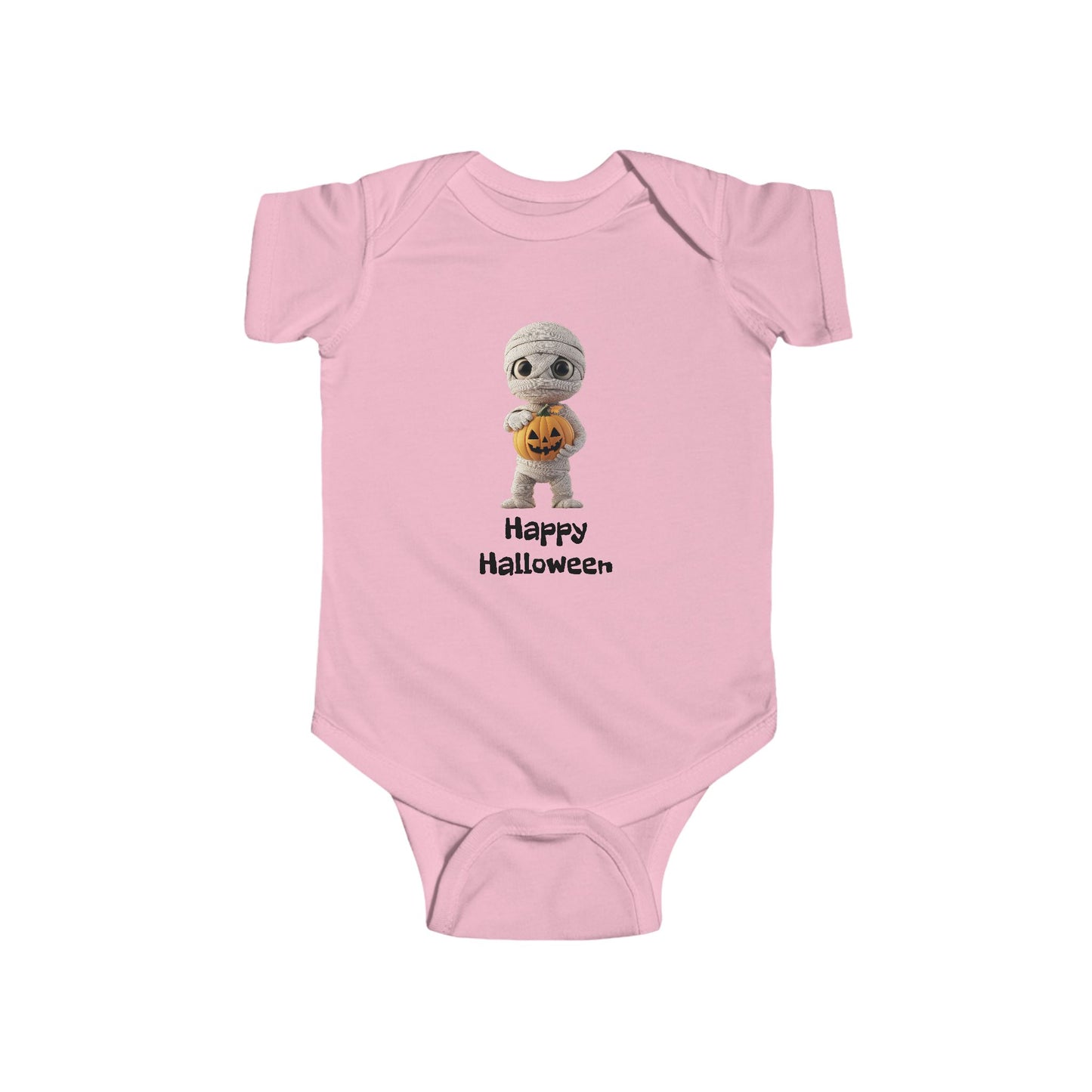 Halloween Infant Bodysuit, Cute Halloween Baby Outfit, Baby Onesie Costume, Mummy Pumpkin Bodysuit, Festive Baby Apparel