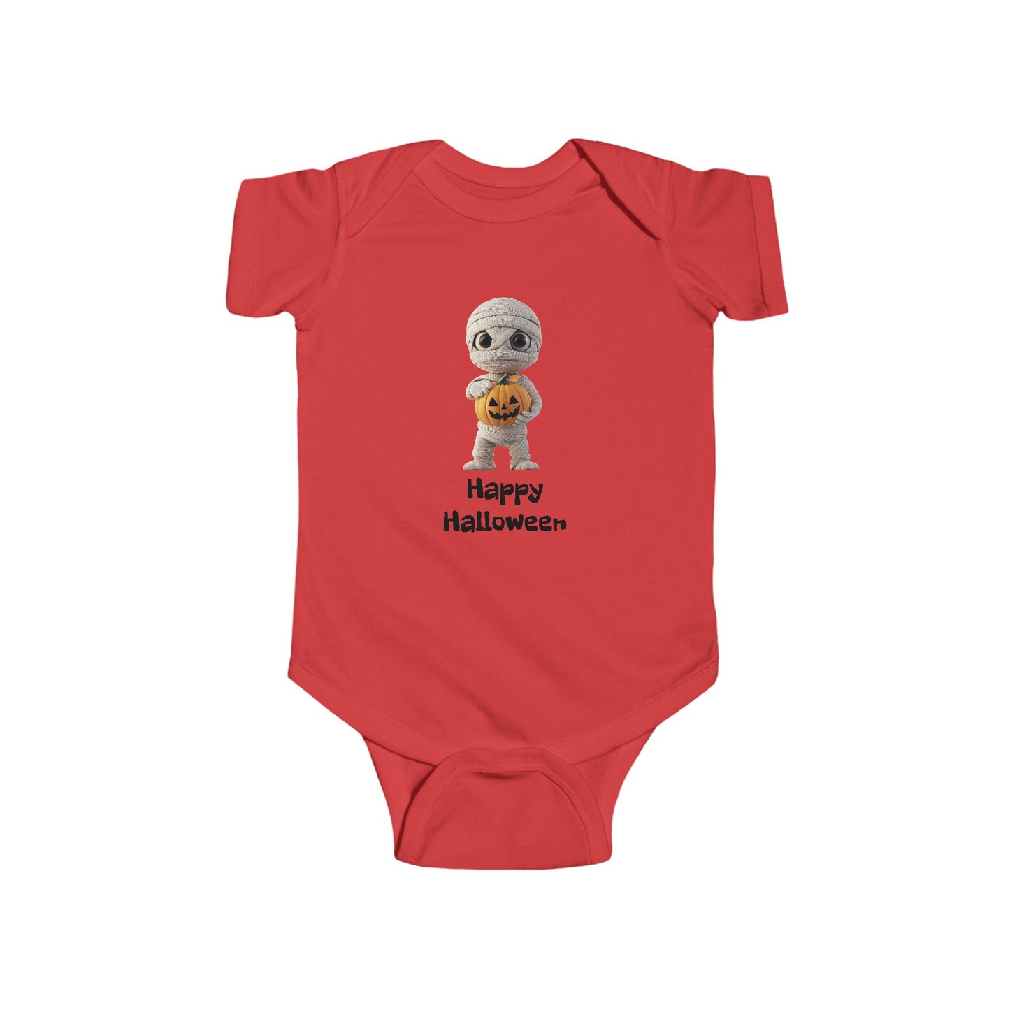 Halloween Infant Bodysuit, Cute Halloween Baby Outfit, Baby Onesie Costume, Mummy Pumpkin Bodysuit, Festive Baby Apparel