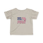 Patriotic Infant Tee - Celebrate 4th of July, Baby Independence Day Shirt, USA Toddler Tee, Children's Holiday Apparel, Red White Blue Tee