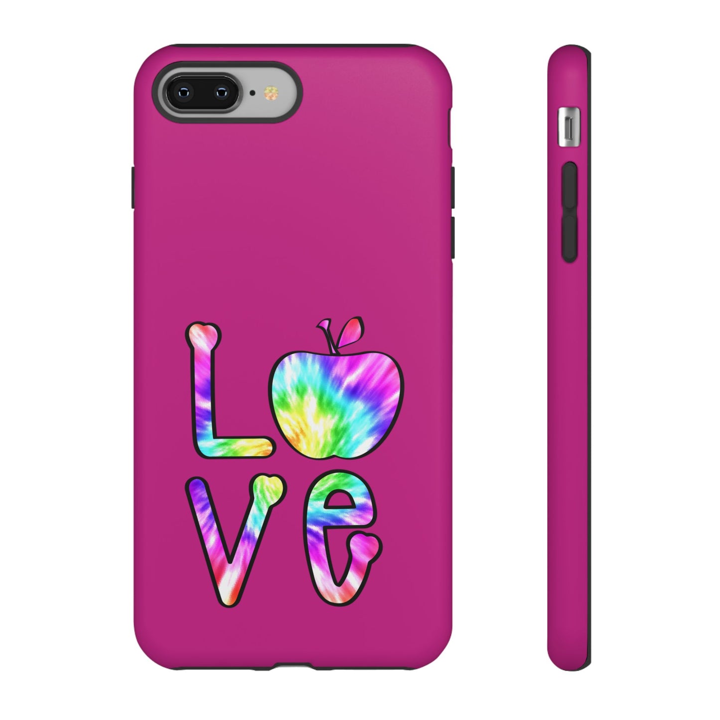 Colorful Love Phone Case, Tough Cases for iPhone, Cute Phone Accessory, Gift for Her, Summer Vibe Phone Cover
