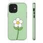 Floral Phone Case - Tough Cases for Nature Lovers, Cute Green Flower Design, iPhone Cover, Gift for Her, Spring Accessories