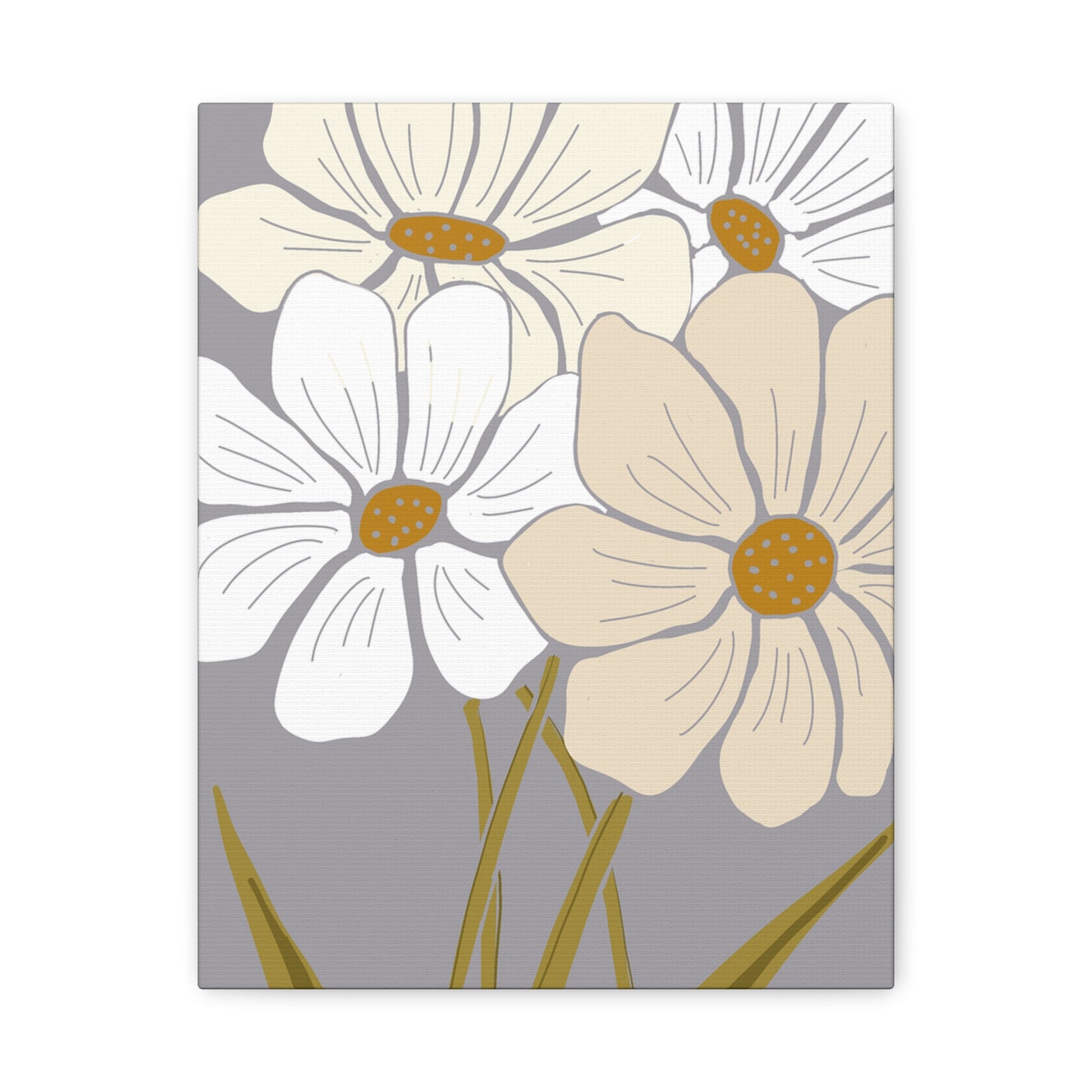 Copy of Copy of Matte Canvas, Stretched, 1.25" Tulips Pink and Purple Flowers