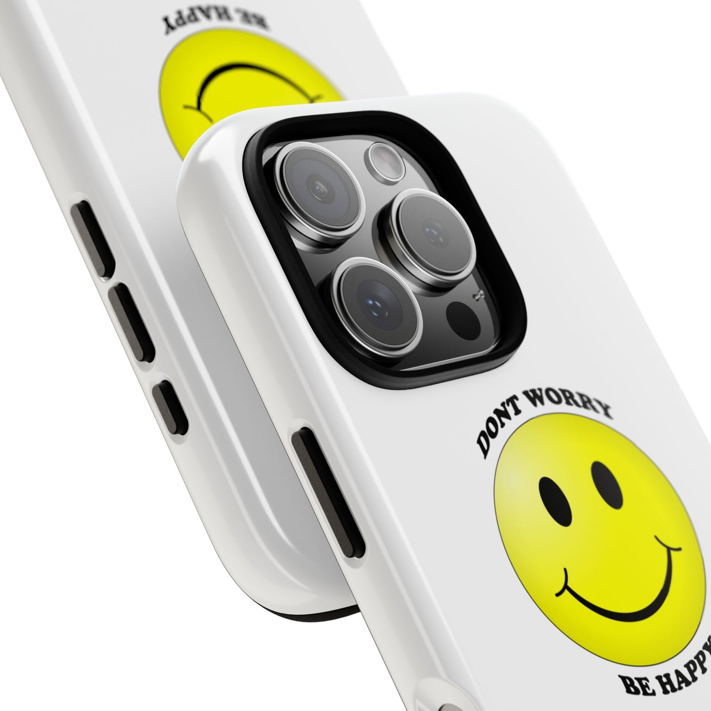 Happy Face Phone Case, Tough Cases, Don’t Worry, Be Happy, Cute Gift for Friends, Positive Vibes, Fun Mobile Accessories