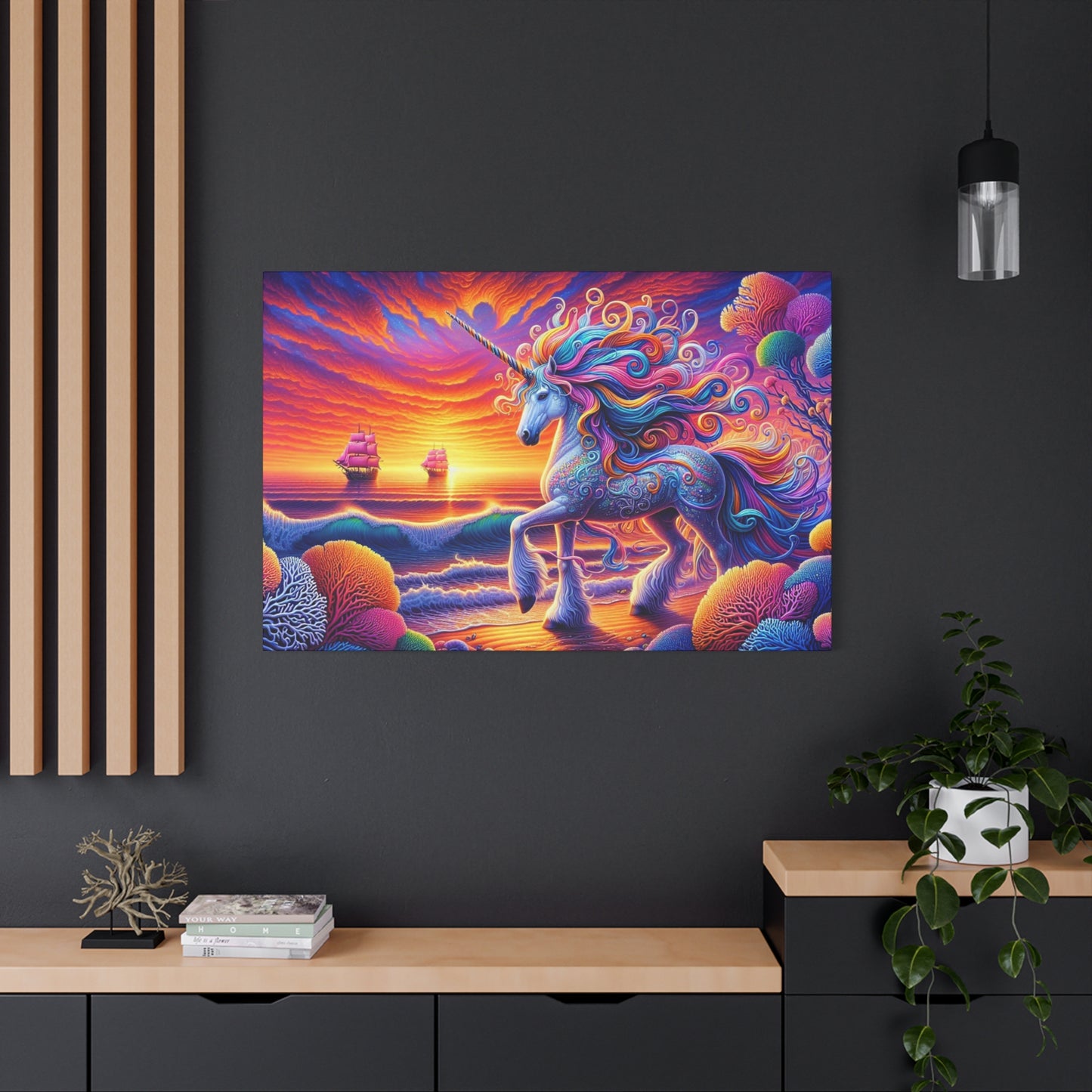 Matte Canvas, Stretched, 1.25"  Unicorn