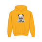 Cute Anime Girl & Puppy Youth Hoodie — Kawaii Kids Pullover for Anime Fans
