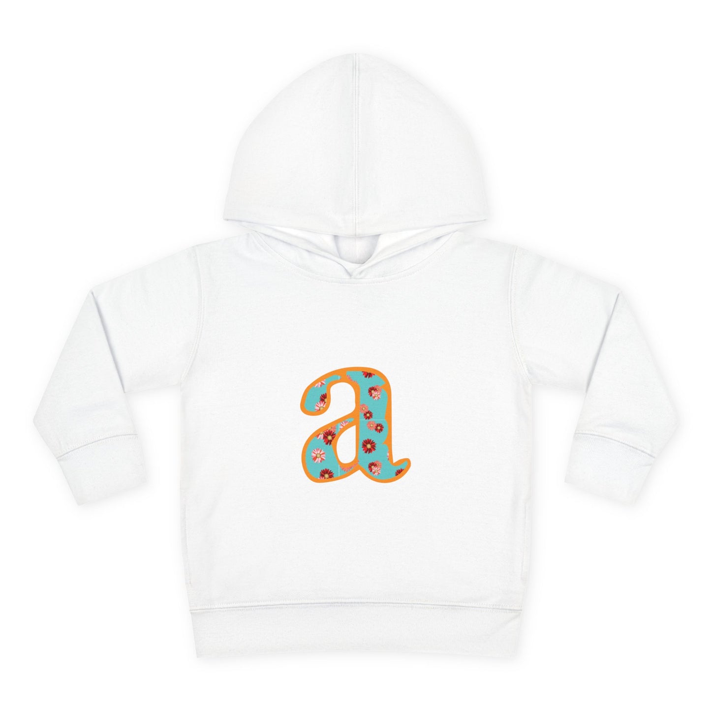 Personalized Toddler Fleece Hoodie, Cozy Kids Sweatshirt, Customizable Letter Hoodie, Fun Pullover for Toddlerwear, Perfect Gift for Kids