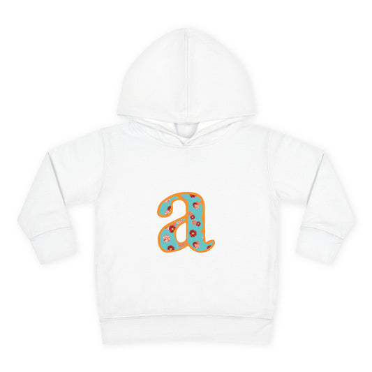 Personalized Toddler Fleece Hoodie, Cozy Kids Sweatshirt, Customizable Letter Hoodie, Fun Pullover for Toddlerwear, Perfect Gift for Kids
