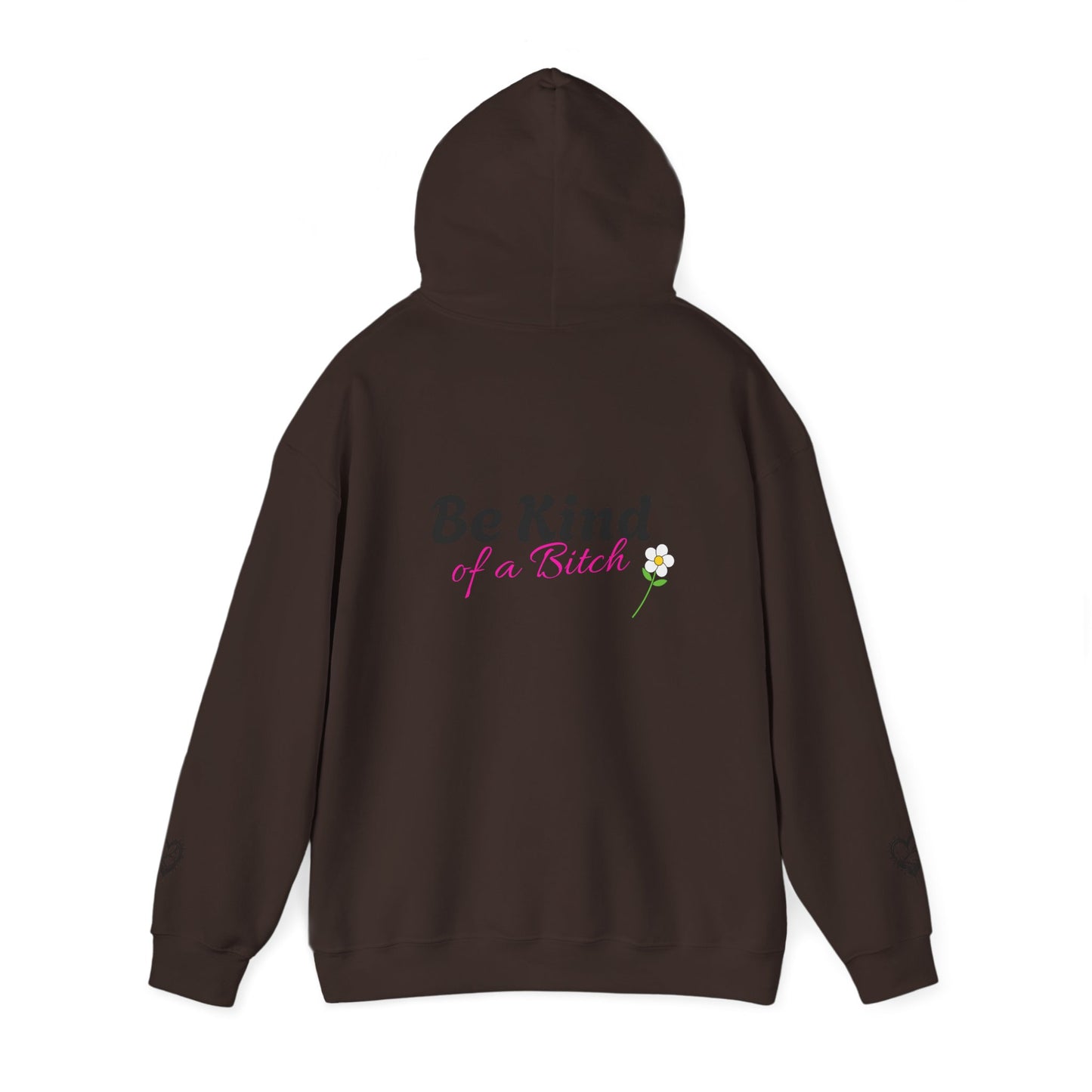 Chic Hooded Sweatshirt with Heart Design - Cozy Streetwear, Perfect Gift for Friends, Casual Style, Empowering Sayings, Unisex Fashion