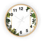 Elegant Leafy Wall Clock | Home Décor, Gift for Her, Modern Rustic Design, Nature Lover Wall Art, Stylish Timepiece