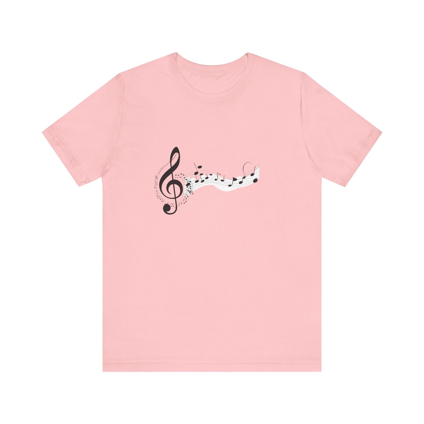 Musical Notes Short Sleeve Tee for Music Lovers