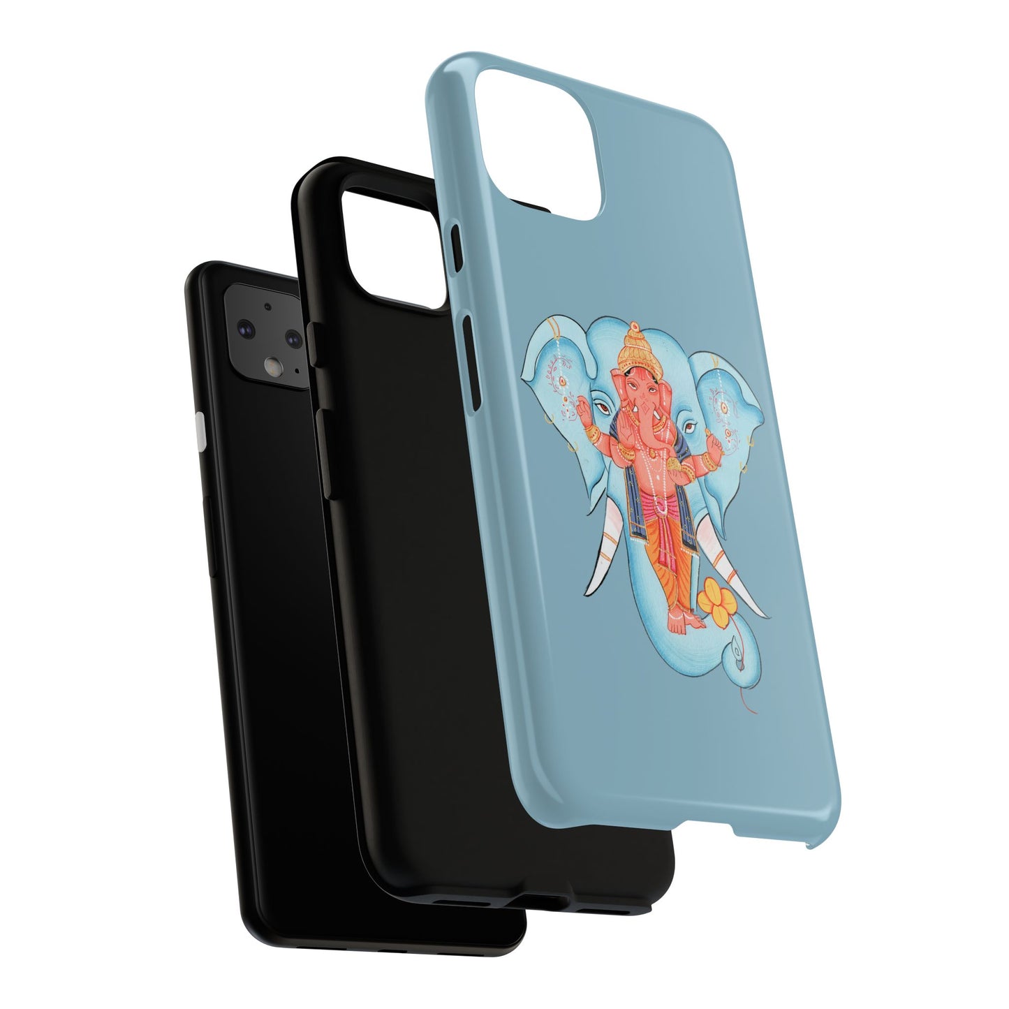 Tough Cases: Ganesh-Inspired Phone Case, Bohemian Phone Cover, Hindu Art Accessory, Festival Gift, Protective Phone Shell