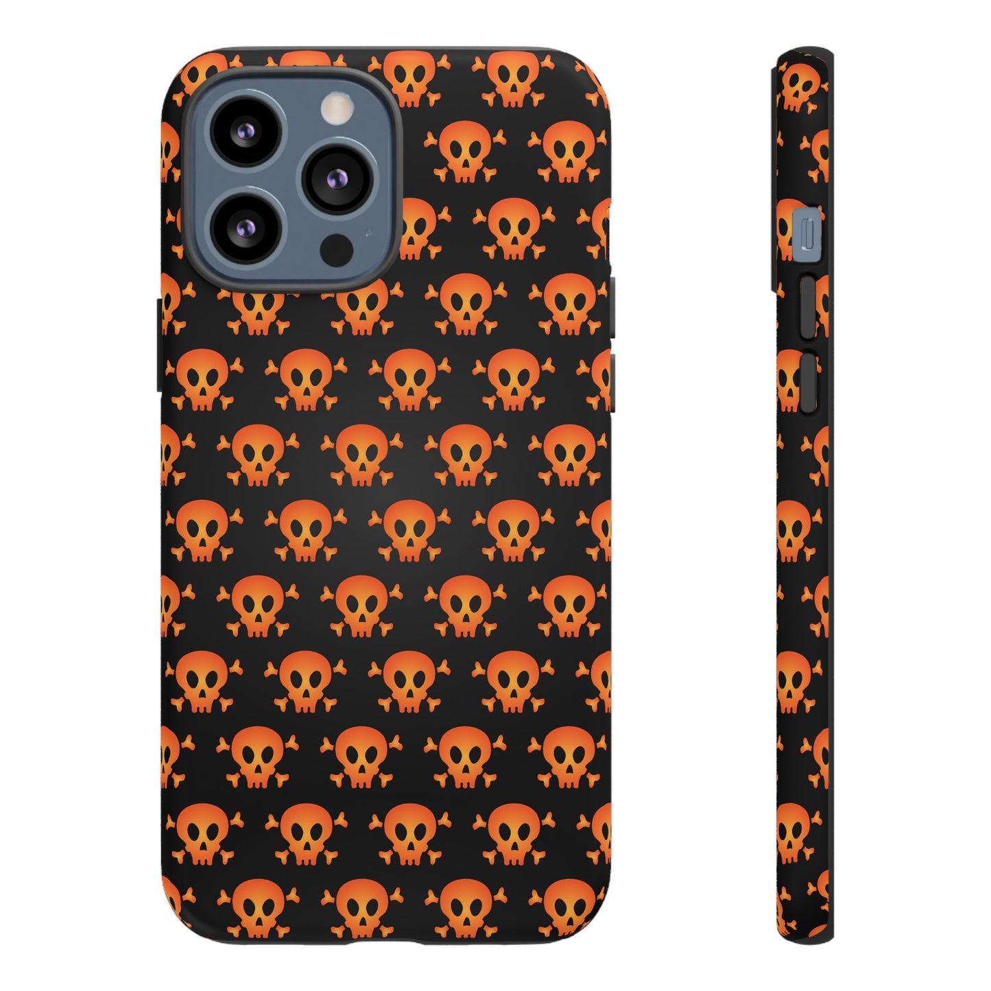 Halloween Skull Phone Case, Spooky Mobile Cover, Trick or Treat Accessory, Goth Gift, Skull Pattern Design