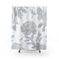 Botanical Floral Shower Curtain, Elegant Bathroom Decor