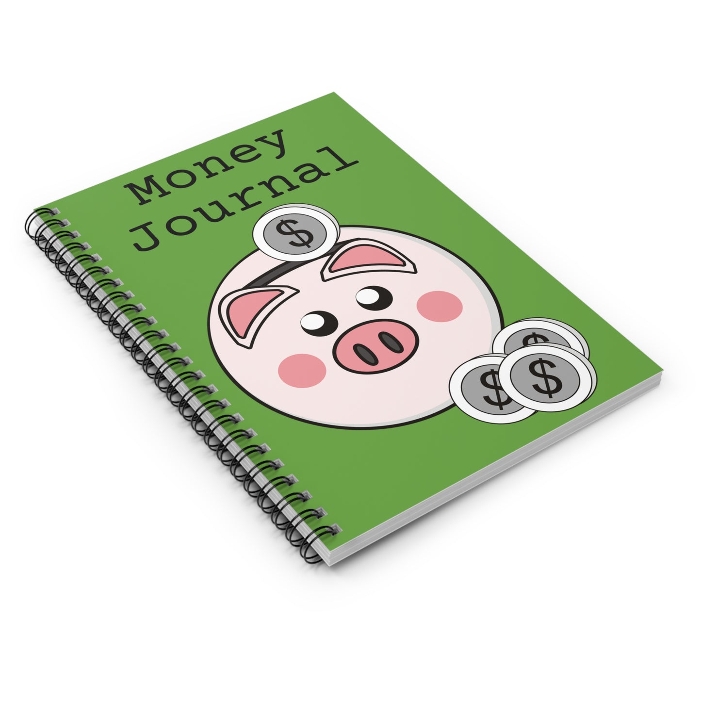 Money Journal Spiral Notebook, Personal Finance Organizer, Budgeting Notebook