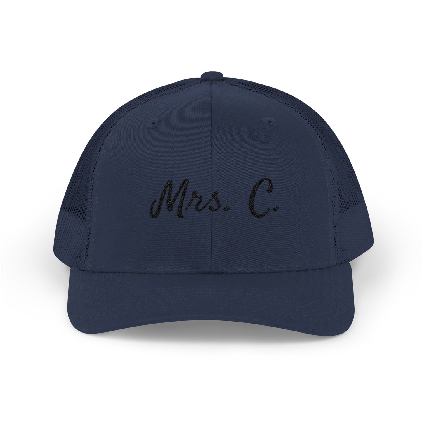 Mrs. C. Snapback Trucker Cap for Newlyweds, Wedding Gift, Bride Hat, Personalized Cap, Casual Style Accessories