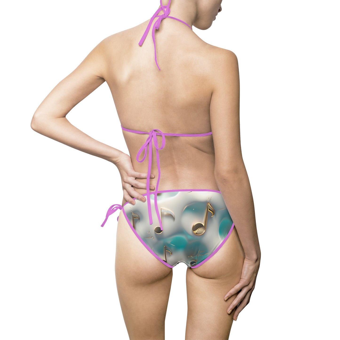 Musical Notes Bikini, Summer Swimwear, Beach Ready Swim Set, Pool Party Outfit
