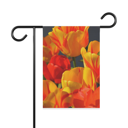 Floral Garden Banner, Vibrant Spring Decor, Flower Flag for Outdoor Space
