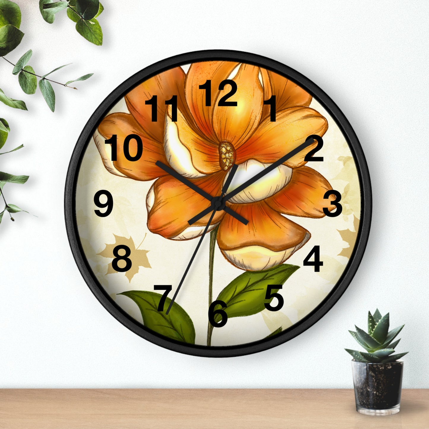 Floral Beauty Wall Clock, Nature-Inspired Home Decor, Elegance for Living Room, Perfect Gift for Flower Lovers, Kitchen Clock, Unique [...]