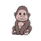 Adorable Gorilla Kiss Cut Stickers, Cute Animal Decor, Laptop Accessories