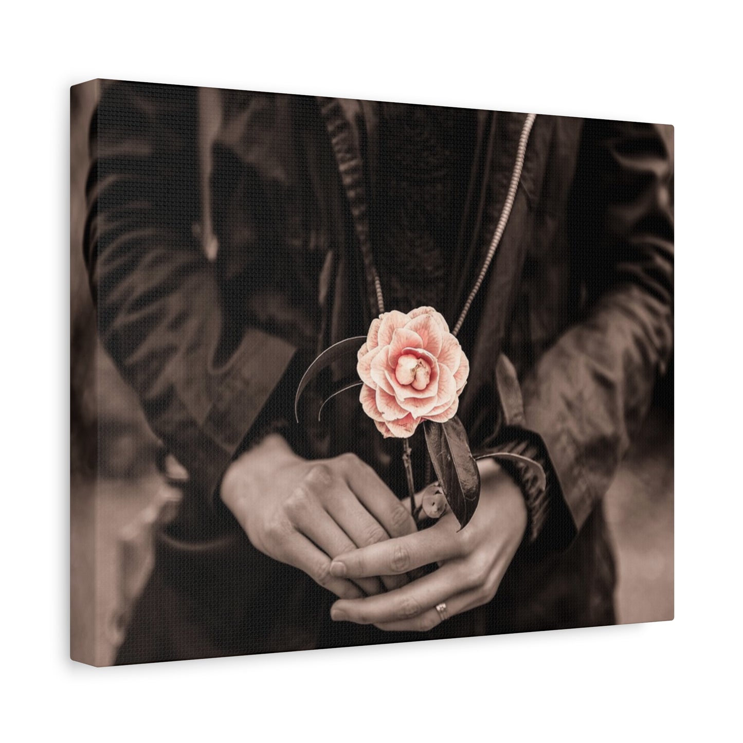 Floral Art Canvas Wall Decor, Modern Home Accent, Gift for Her, Office Decor, Inspirational Artwork