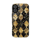 Elegant Gold & Black Phone Case for Tough Protection