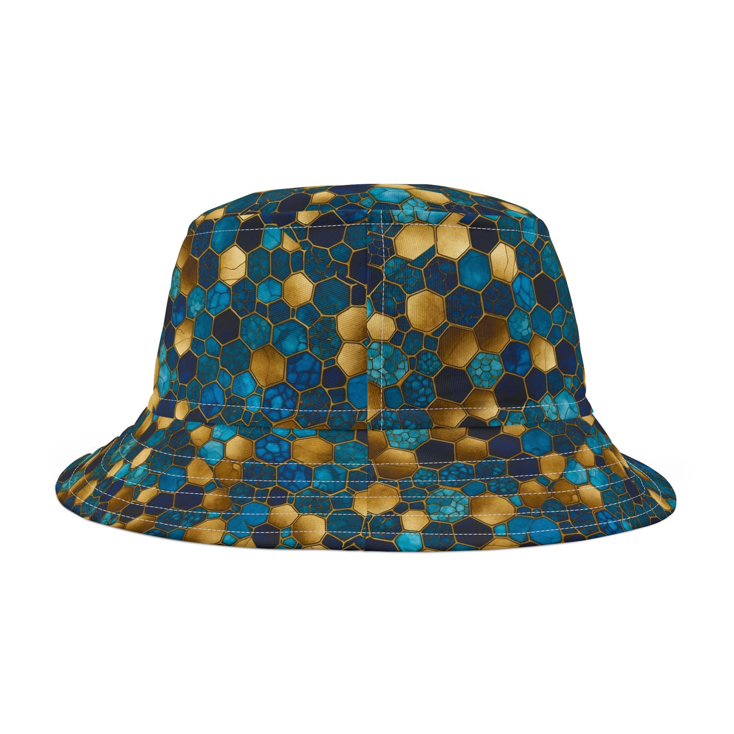 Vibrant Honeycomb Bucket Hat, Summer Sun Hat, Beach Accessory, Fashion Statement, Unique Gift, Outdoor Fun, Festival Wear