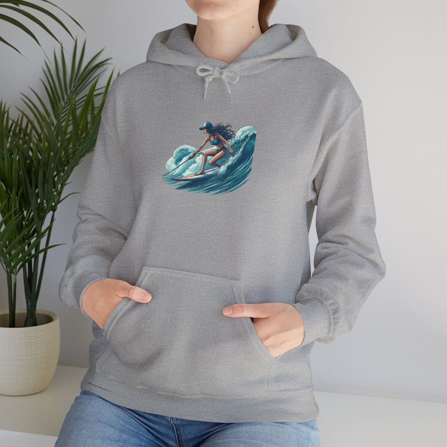 Surfing Spirit Hoodie, Unisex Heavy Blend™ Sweatshirt for Beach Lovers, Gift for Surfers, Casual Comfortable Hooded Pullover, Relaxed [...]