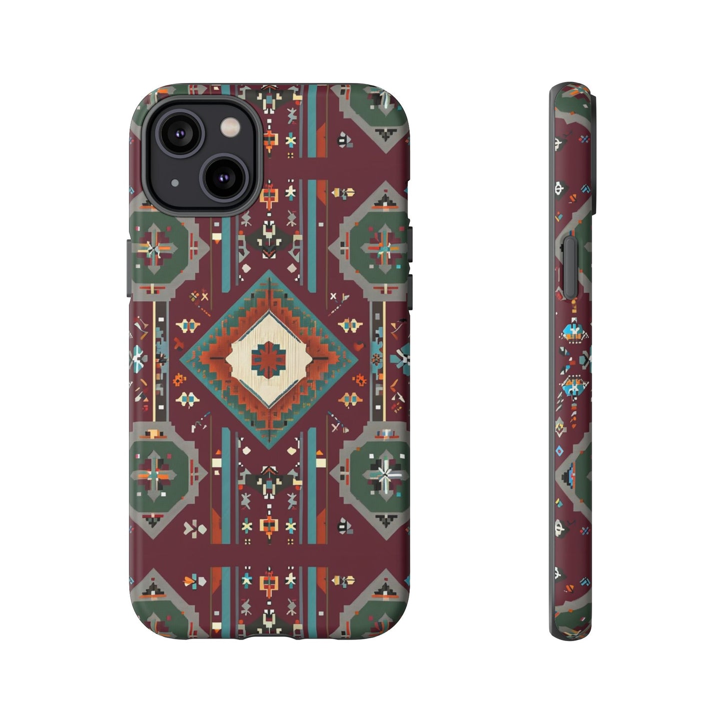 Tribal Pattern Phone Case - Boho Chic, Tough Durable Cover, Stylish Tech Accessory, Gift for Him/Her, Festival Essentials