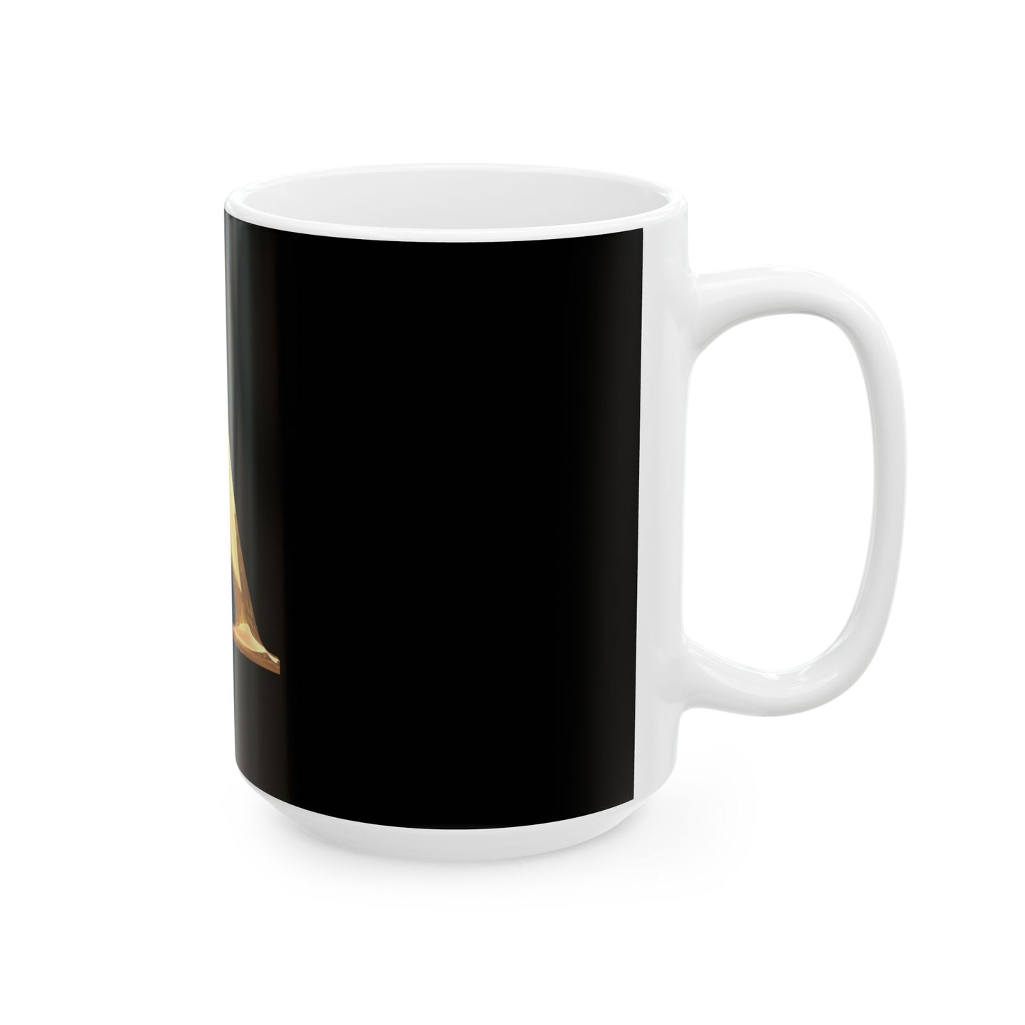 Elegant Personalized Ceramic Mug with Initial, Custom Coffee Cup, Unique Gift for Her, Stylish Kitchen Decor, Monogrammed Drinkware