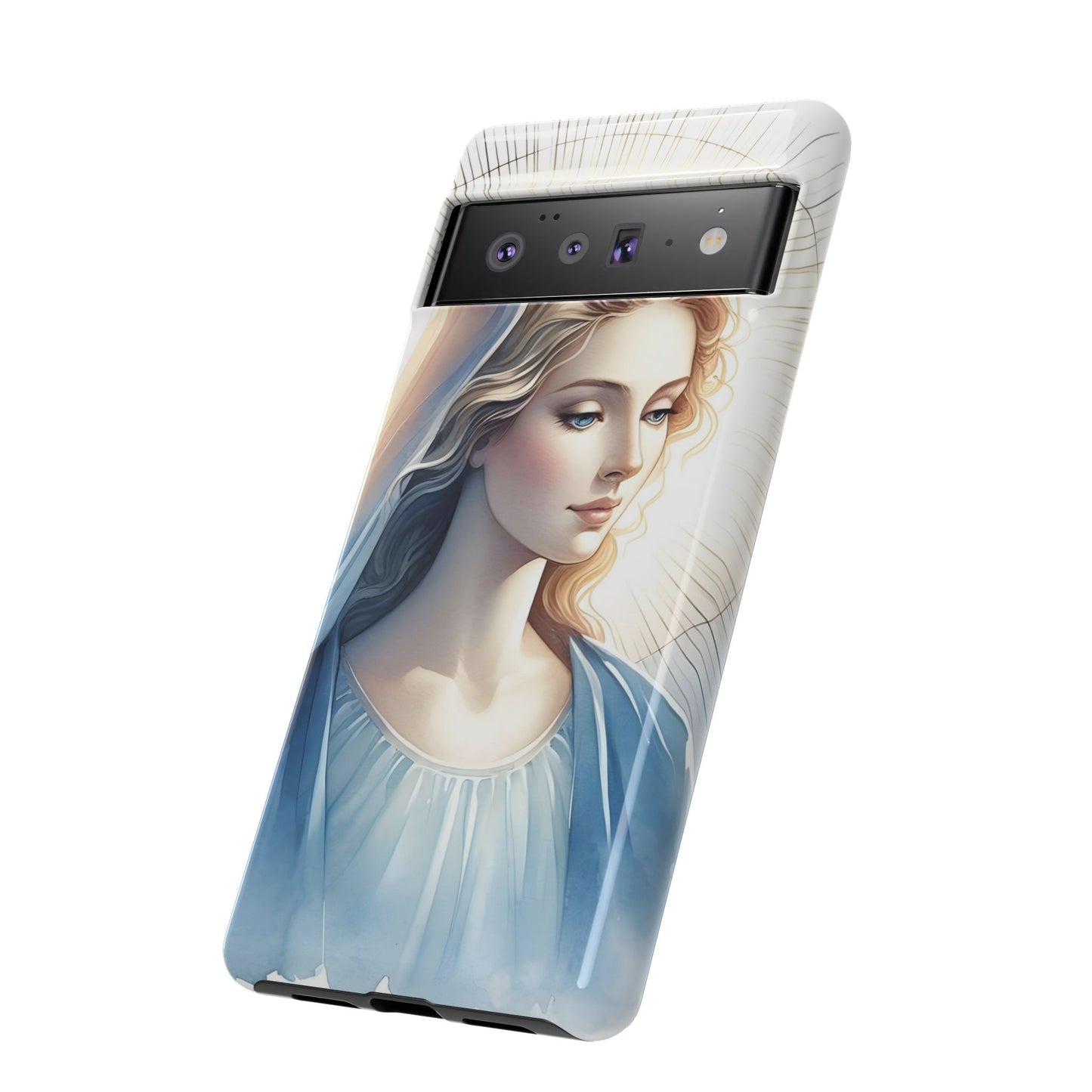 Beautiful Mary Phone Case, Tough Phone Case, Inspirational Tech Accessory, Gift for Her, Religious Phone Cover